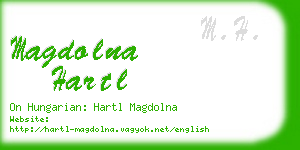 magdolna hartl business card